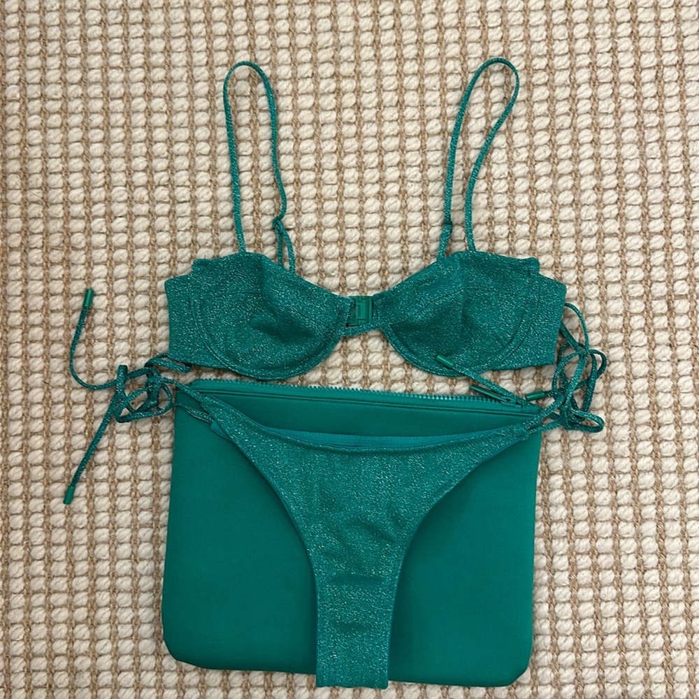 Triangl Mala jaded sparkle bikini